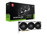 MSI GeForce RTX 4070 VENTUS 3X 12G OC - Graphics card - GeForce RTX 4070 - 12 GB GDDR6X - PCIe 4.0 - HDMI, 3 x DisplayPort