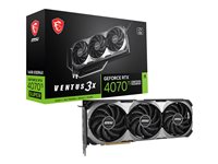 MSI GeForce RTX 4070 Ti SUPER 16G VENTUS 3X OC - Graphics card - GeForce RTX 4070 Ti Super - 16 GB GDDR6X - PCIe 4.0 - HDMI, 3 x DisplayPort - box