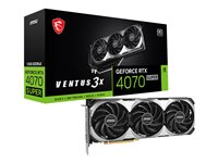 MSI GeForce RTX 4070 SUPER 12G VENTUS 3X OC - Graphics card - GeForce RTX 4070 Super - 12 GB GDDR6X - PCIe 4.0 - HDMI, 3 x DisplayPort