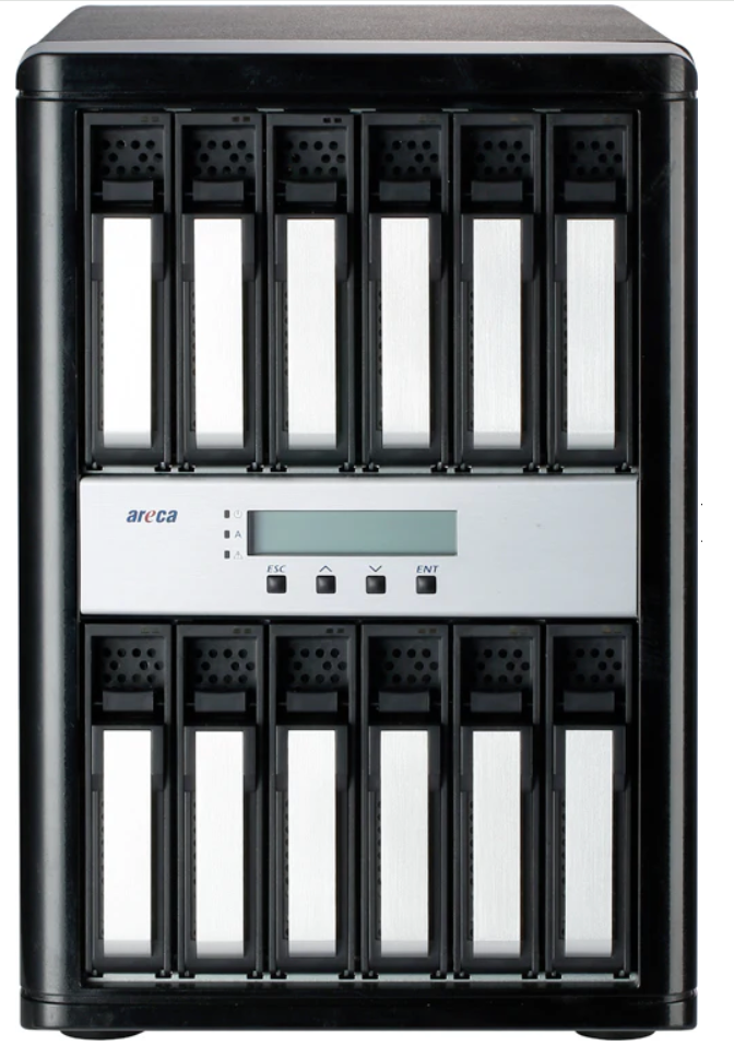 Areca ARC-8050T3U-12 (12 Bay Thunderbolt 3 / USB 3.2 Gen 2 Type C RAID Enclosure)