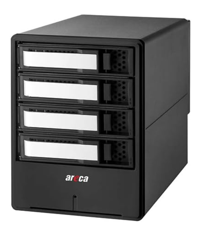 Areca ARC-8050T3U-4 (4 Bay Thunderbolt 3 / USB 3.2 Gen 2 Type C RAID Enclosure)