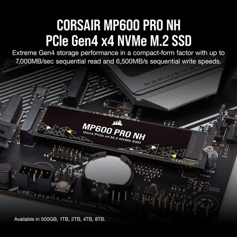 Corsair MP600 PRO NH 8TB M.2 2280 PCI-Express 4.0 x4 3D TLC CSSD-F8000GBMP600PNH