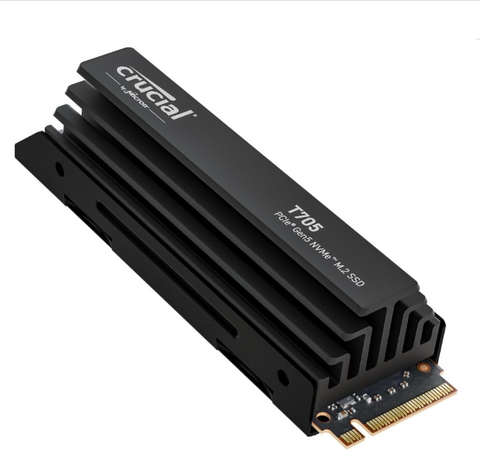 Crucial T705 4TB CT4000T705SSD5 SSD - M.2 2280 Internal - PCI Express NVMe (PCI Express NVMe 5.0 x4)