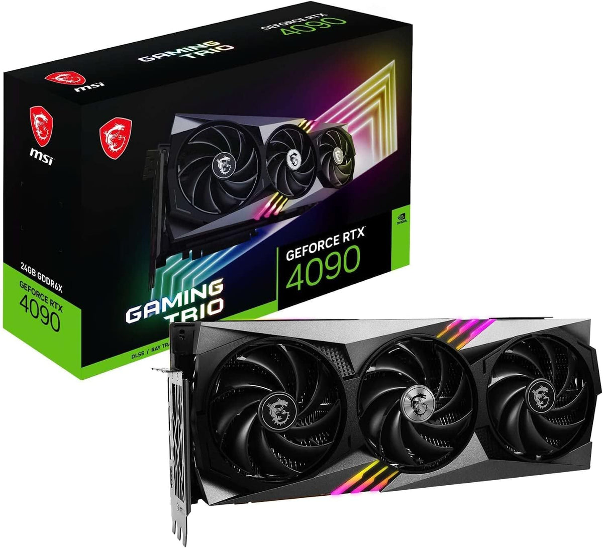 MSI RTX 4090 GAMING TRIO - Graphics card - NVIDIA GeForce RTX 4090 - 24 GB GDDR6X - PCIe 4.0 - HDMI, 3 x DisplayPort