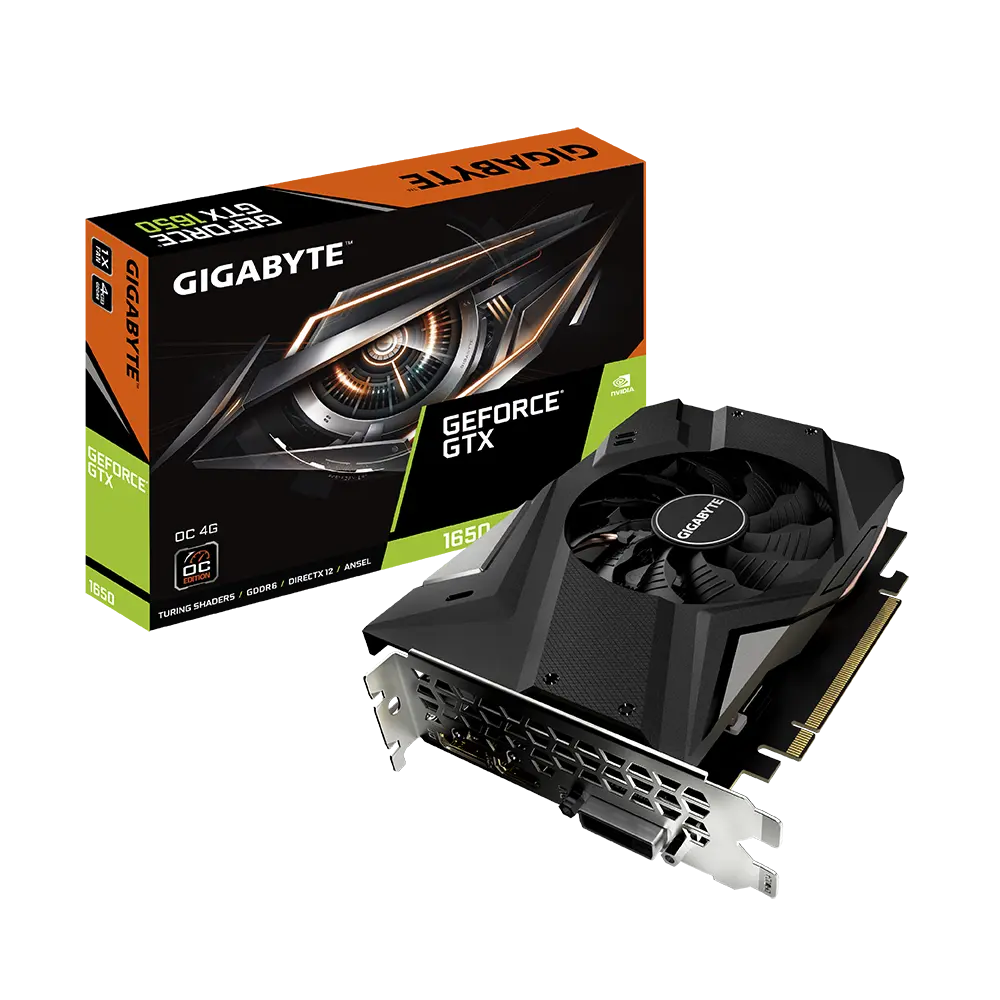 Gigabyte NVIDIA GeForce GTX 1650 D6 OC 4G (rev. 4.0) 4 GB GDDR6 SDRAM 128-bit PCI Express 3.0 Graphics Card