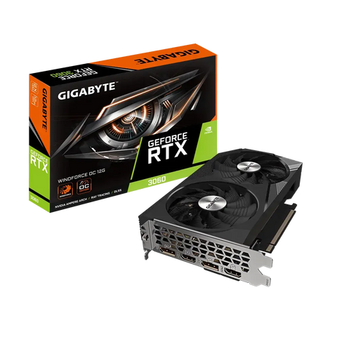 Gigabyte NVIDIA GeForce RTX 3060 WINDFORCE OC 12G (rev. 2.0) 12 GB GDDR6 SDRAM 192-bit PCI Express 4.0 x16 Graphics Card