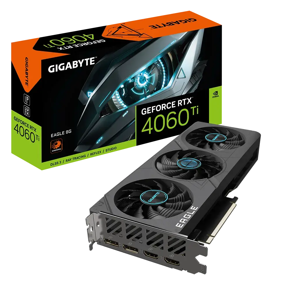 Gigabyte NVIDIA GeForce RTX 4060 Ti EAGLE 8G 8 GB GDDR6 SDRAM 128-bit PCI Express 4.0 Graphics Card