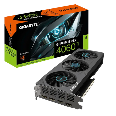 Gigabyte NVIDIA GeForce RTX 4060 Ti EAGLE 8G 8 GB GDDR6 SDRAM 128-bit PCI Express 4.0 Graphics Card