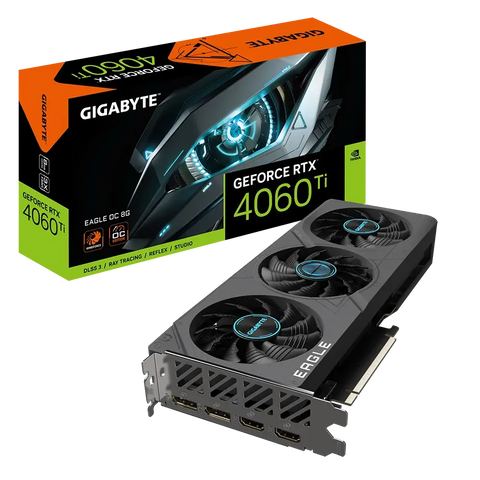 Gigabyte NVIDIA GeForce RTX 4060 Ti EAGLE OC 8G 8 GB GDDR6 SDRAM 128-bit PCI Express 4.0 Graphics Card