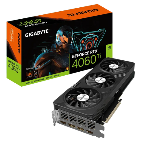 Gigabyte NVIDIA GeForce RTX 4060 Ti GAMING OC 16G 16 GB GDDR6 SDRAM 128-bit PCI Express 4.0 Graphics Card