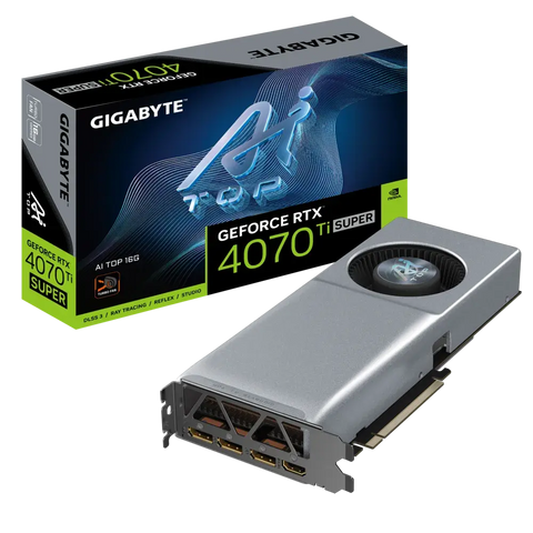 Gigabyte NVIDIA GeForce RTX 4070 Ti SUPER AI TOP 16G 16 GB GDDR6X SDRAM 256-bit PCI Express 4.0 Graphics Card