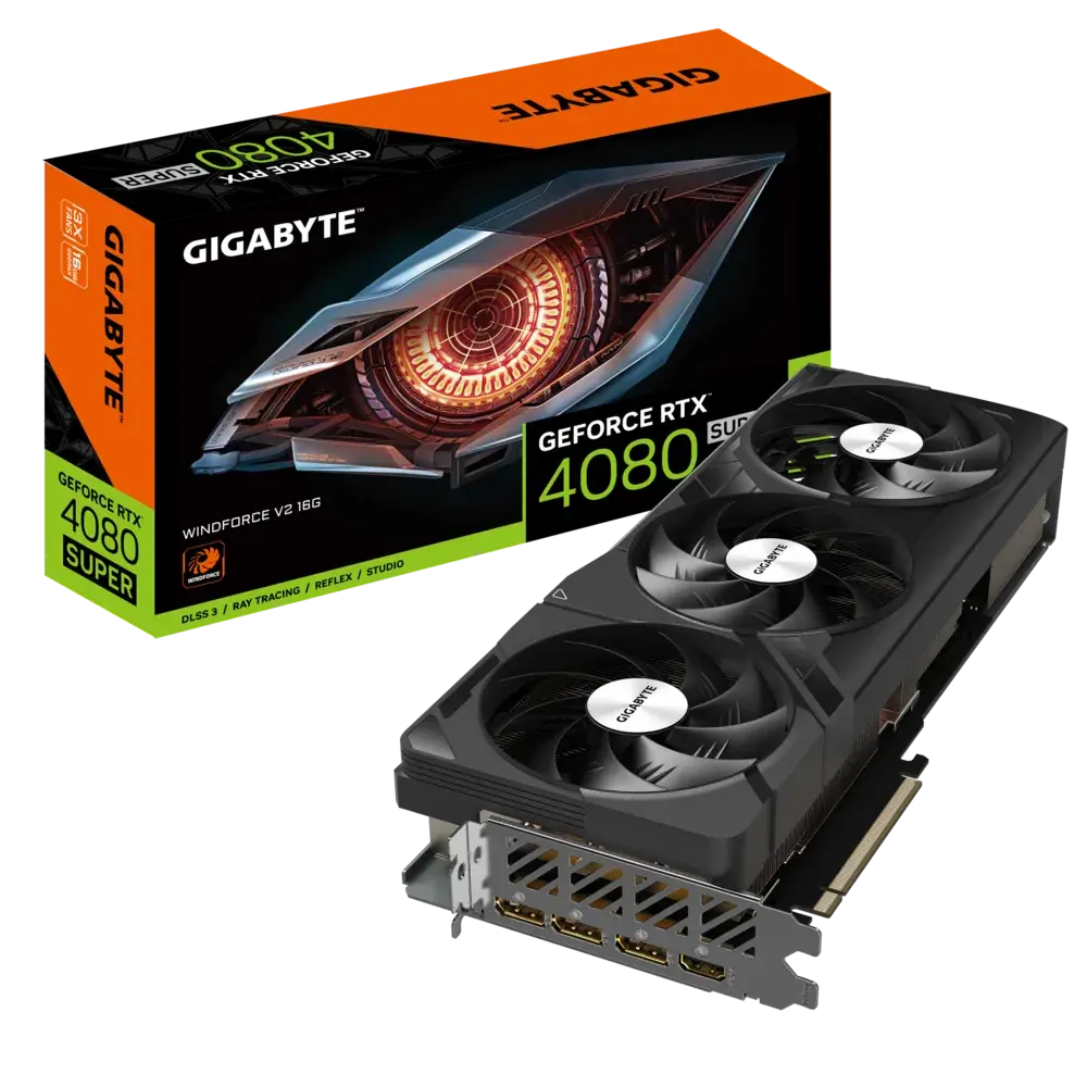 Gigabyte NVIDIA GeForce RTX 4080 SUPER WINDFORCE V2 16G 16 GB GDDR6X SDRAM 256-bit PCI Express 4.0 x16 Graphics Card