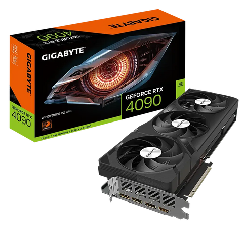 Gigabyte NVIDIA GeForce RTX 4090 WINDFORCE V2 24G (rev. 1.0 / 1.1) 24 GB GDDR6X SDRAM 384-bit PCI Express 4.0 Graphics Card