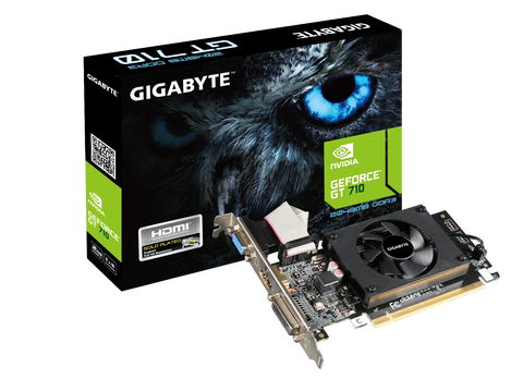 Gigabyte NVIDIA GeForce GT 710 2 GB DDR3 SDRAM 64-bit PCI Express 2.0 x8 Graphics Card