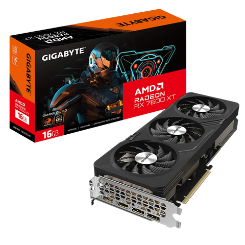 Gigabyte AMD Radeon RX 7600 XT GAMING OC 16G 16 GB GDDR6 SDRAM 128-bit PCI Express 4.0 Graphics Card