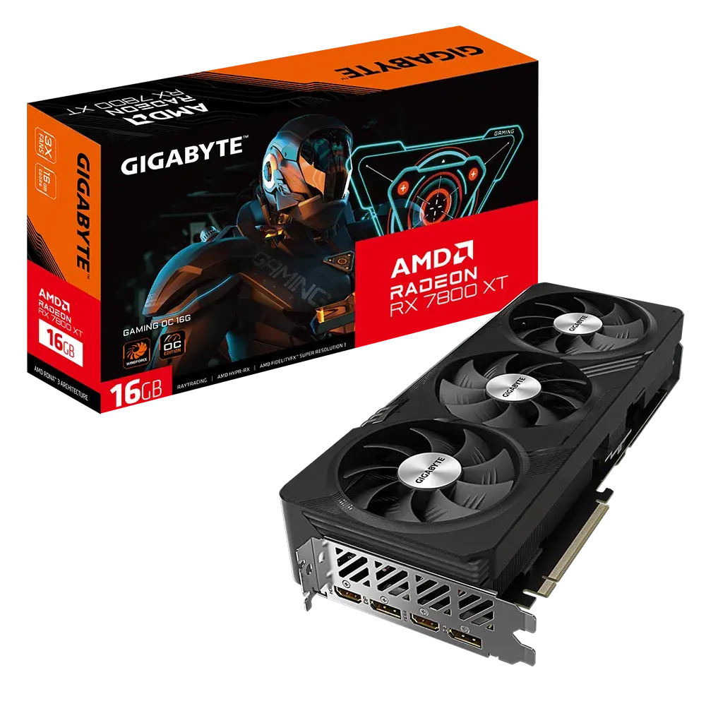 Gigabyte AMD Radeon RX 7800 XT GAMING OC 16G 16 GB GDDR6 SDRAM 256-bit PCI Express 4.0 Graphics Card