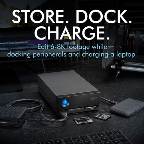 Lacie 1big Dock SSD Pro STHW2000800 2TB Thunderbolt 3 Desktop External Drive