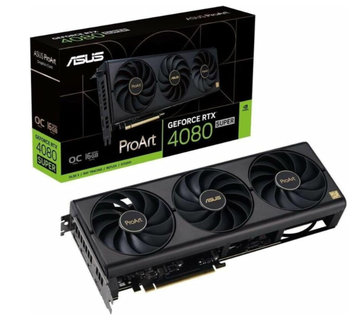 ASUS ProArt GeForce RTX 4080 Super 16GB - OC Edition - graphics card - NVIDIA GeForce RTX 4080 SUPER - 16 GB GDDR6X - PCIe 4.0 - HDMI, 3 x DisplayPort