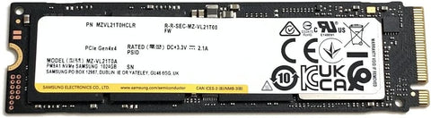 SAMSUNG MZVL21T0HCLR-00 PM9A1 1TB M.2 PCIe 4.0 x4 (NVMe) SSD