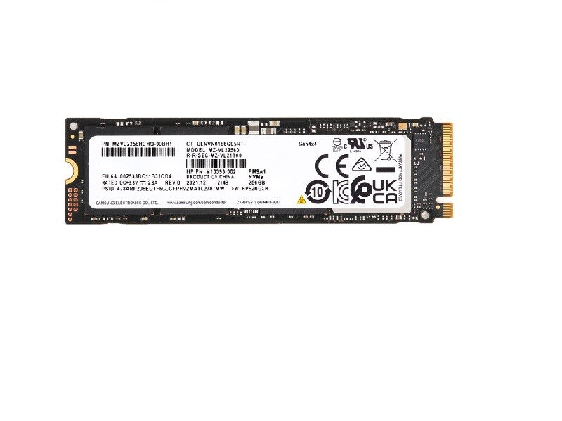 SAMSUNG MZVL2256HCHQ-00 PM9A1 256GB M.2 PCIe 4.0 x4 (NVMe) SSD