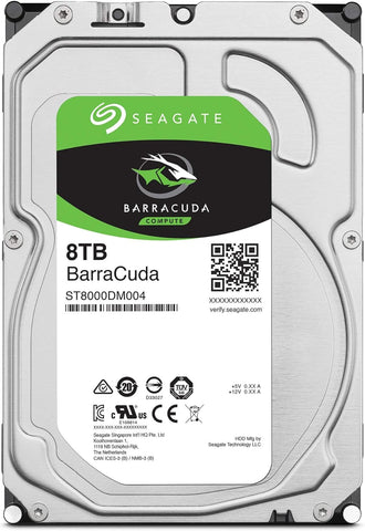 Seagate BarraCuda ST8000DM004 8TB 3.5" 5400RPM 256MB Cache SATA III Hard Disk Drive(HDD)