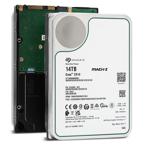 Seagate Exos 2X14 ST14000NM0081 14TB 3.5" 7200RPM 256MB Cache SAS HDD