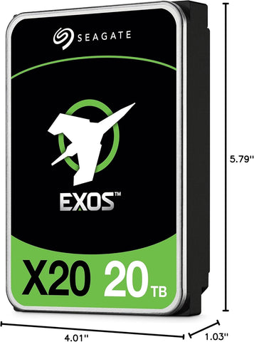 Seagate Exos X20 ST20000NM007D 20TB 3.5" 7200RPM 256MB Cache SATA HDD