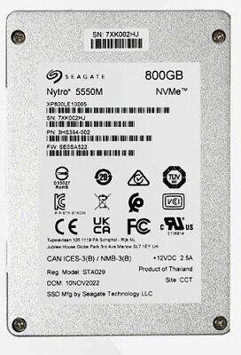 Seagate Nytro 5550M 7mm XP800LE10005 800GB PCIe Gen4 x4 NVMe 2.5" SSD