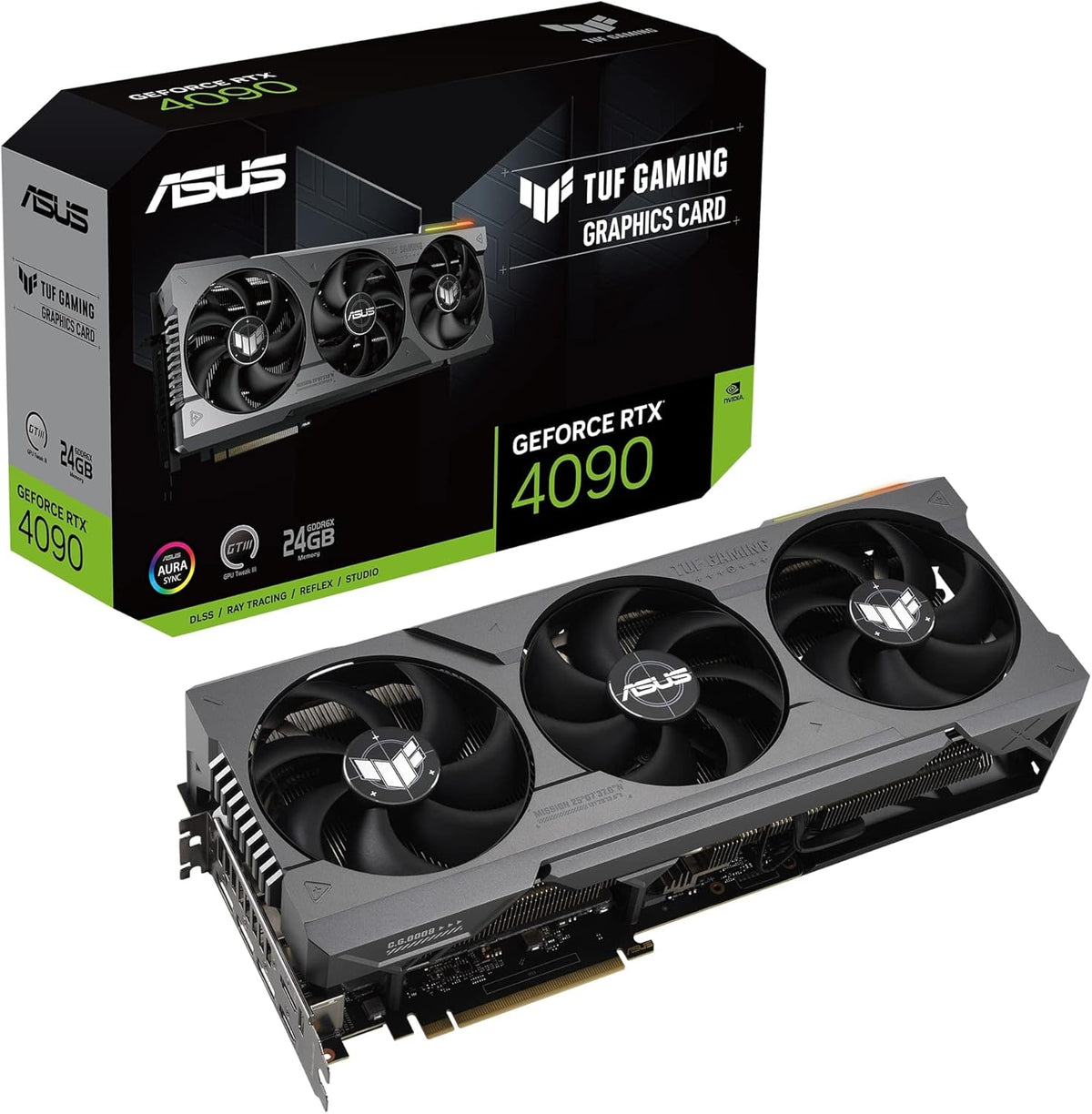 ASUS TUF Gaming GeForce RTX 4090 - Graphics card - NVIDIA GeForce RTX 4090 - 24 GB GDDR6X - PCIe 4.0 - 2 x HDMI, 3 x DisplayPort