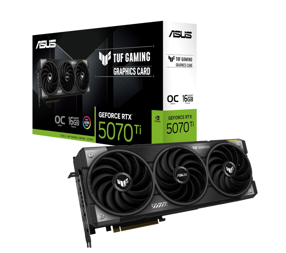 Asus TUF NVIDIA GeForce RTX 5070 Ti Graphic Card - 16 GB GDDR7 (TUF-RTX5070TI-O16G-GAMING)