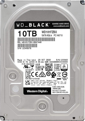 WD BLACK GAMING WD101FZBX 10TB 3.5" 7200RPM 256MB Cache SATA HDD