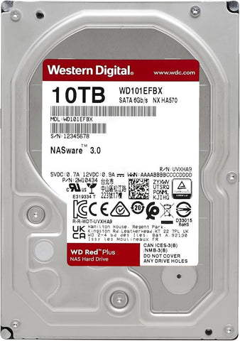 WD RED PLUS SURVEILLANCE WD101EFBX 10TB 3.5" 7200RPM 256MB Cache SATA HDD