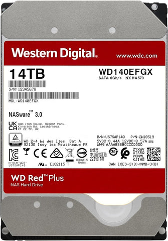 WD RED PLUS SURVEILLANCE WD140EFGX 14TB 3.5" 7200RPM 512MB Cache SATA HDD