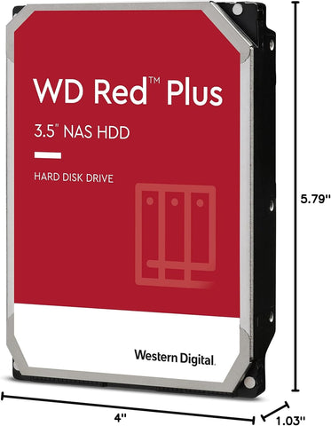 WD RED PLUS SURVEILLANCE WD60EFPX 6TB 3.5" 5400RPM 256MB Cache SATA HDD