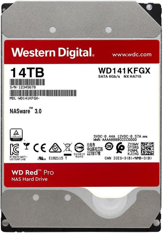 WD RED PRO NAS WD141KFGX 14TB 3.5" 7200RPM 512MB Cache SATA HDD