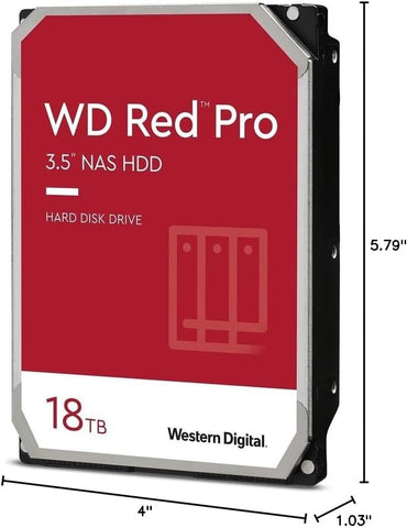 WD RED PRO NAS WD181KFGX 18TB 3.5" 7200RPM 512MB Cache SATA HDD