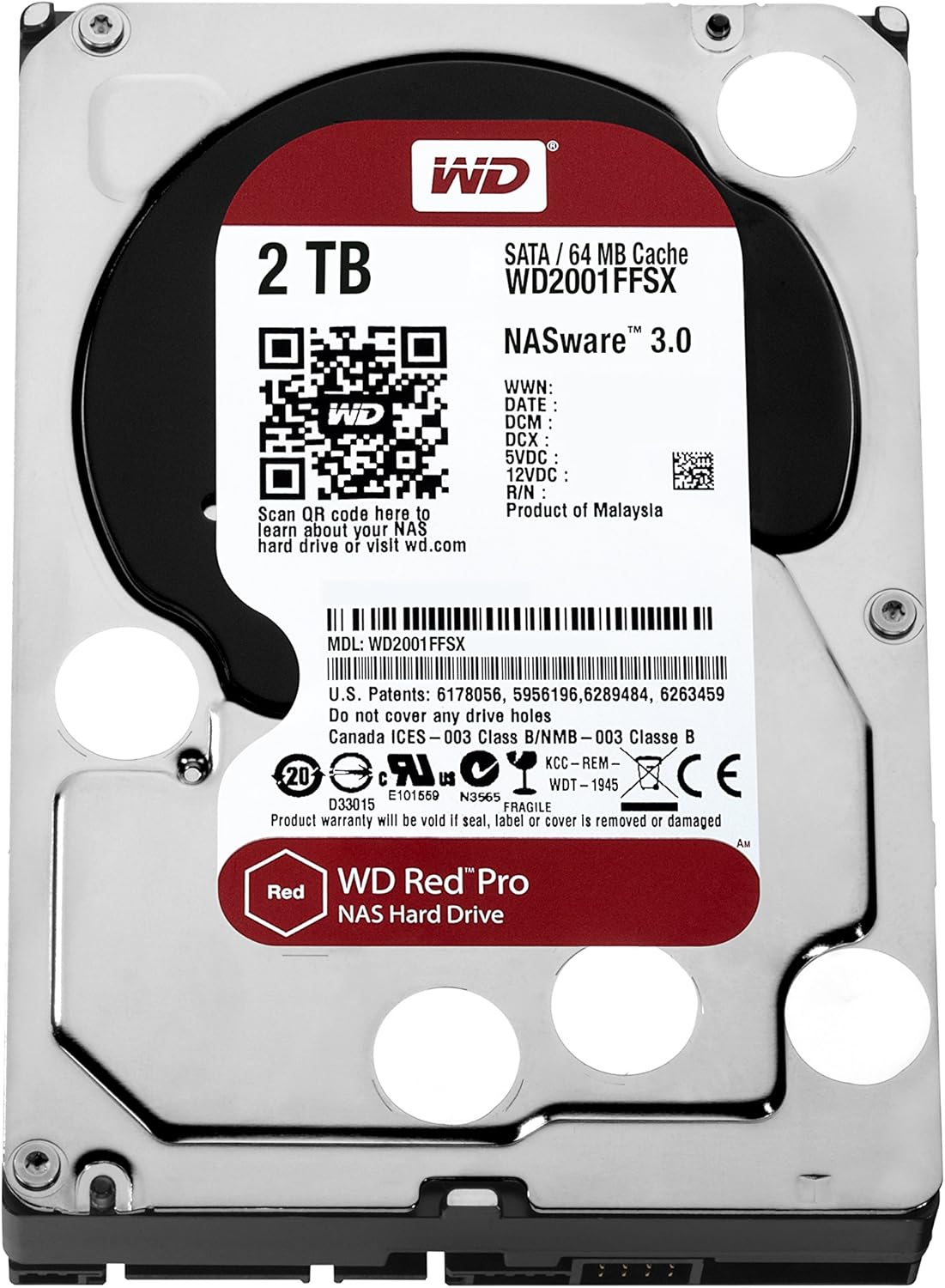 WD RED PRO NAS WD2002FFSX 2TB 3.5" 7200RPM 64MB Cache SATA HDD
