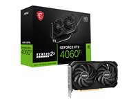 MSI GeForce RTX 4060 Ti VENTUS 2X BLACK 8G OC - Graphics card - GeForce RTX 4060 Ti - 8 GB GDDR6 - PCIe 4.0 x8 - HDMI, 3 x DisplayPort - black